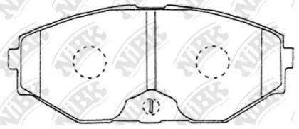 Комплект тормозных колодок NiBK PN2261