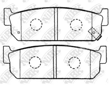 Комплект тормозных колодок NiBK PN2262