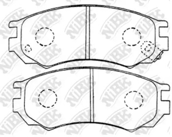 Комплект тормозных колодок NiBK PN2268