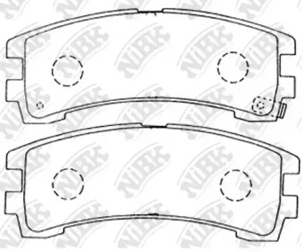 Комплект тормозных колодок NiBK PN2304
