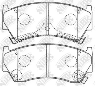 Комплект тормозных колодок NiBK PN2356