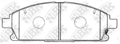 Комплект тормозных колодок NiBK PN2389