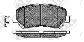 Комплект тормозных колодок NiBK PN25000