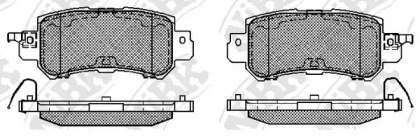 Комплект тормозных колодок NiBK PN25001