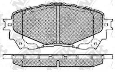 Комплект тормозных колодок NiBK PN25002