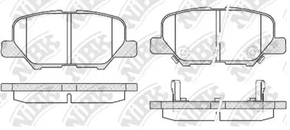 Комплект тормозных колодок NiBK PN25003
