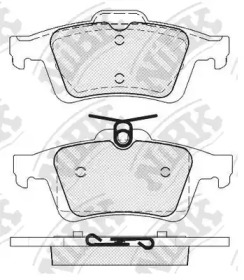 Комплект тормозных колодок NiBK PN2702
