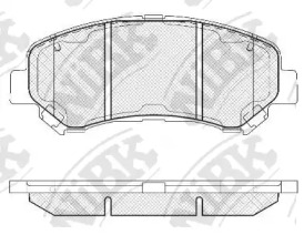 Комплект тормозных колодок NiBK PN2801