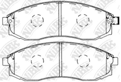 Комплект тормозных колодок NiBK PN2824