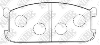 Комплект тормозных колодок NiBK PN3066
