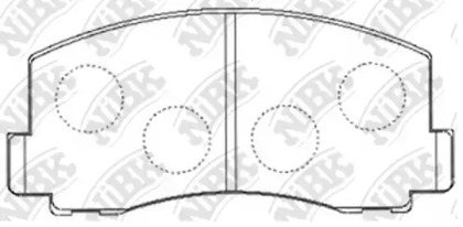 Комплект тормозных колодок NiBK PN3115