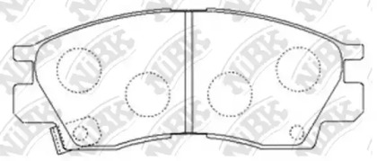 Комплект тормозных колодок NiBK PN3173