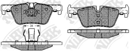 Комплект тормозных колодок NiBK PN32002