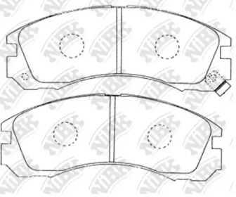 Комплект тормозных колодок NiBK PN3233