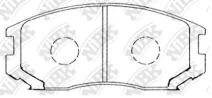 Комплект тормозных колодок NiBK PN3285