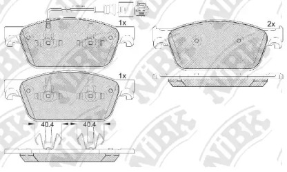 Комплект тормозных колодок NiBK PN33001W