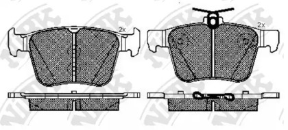 Комплект тормозных колодок NiBK PN33003