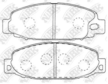 Комплект тормозных колодок NiBK PN3347