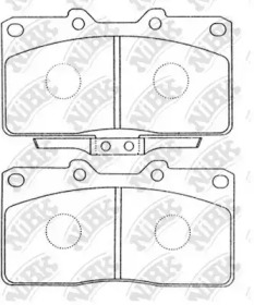 Комплект тормозных колодок NiBK PN3352