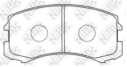 Комплект тормозных колодок NiBK PN3462