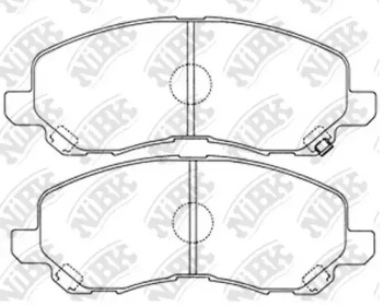 Комплект тормозных колодок NiBK PN3469