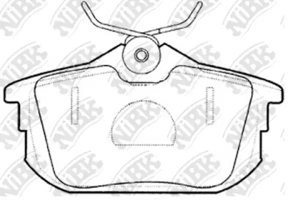 Комплект тормозных колодок NiBK PN3593