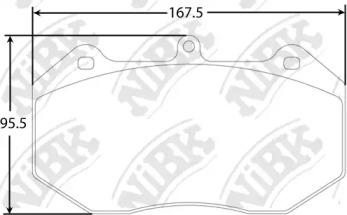 Комплект тормозных колодок NiBK PN40002