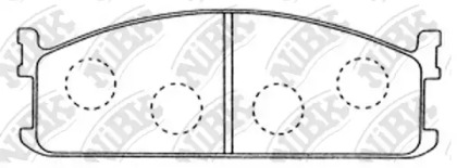 Комплект тормозных колодок NiBK PN4083