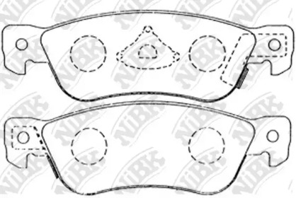 Комплект тормозных колодок NiBK PN4197