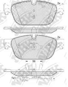 Комплект тормозных колодок NiBK PN42001