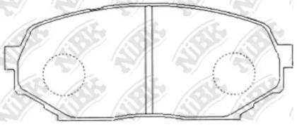 Комплект тормозных колодок NiBK PN4257