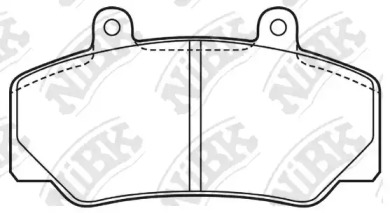 Комплект тормозных колодок NiBK PN45019