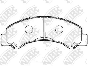 Комплект тормозных колодок NiBK PN4543