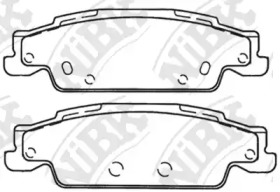 Комплект тормозных колодок NiBK PN51004