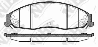Комплект тормозных колодок NiBK PN51005