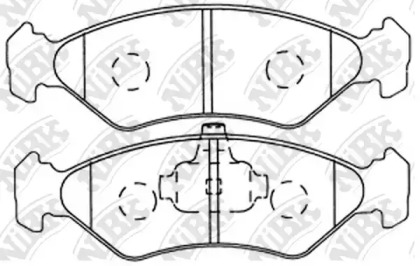 Комплект тормозных колодок NiBK PN5106