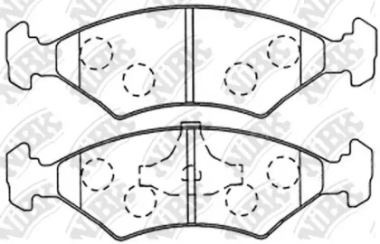 Комплект тормозных колодок NiBK PN5108