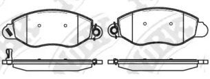 Комплект тормозных колодок NiBK PN51162