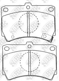 Комплект тормозных колодок NiBK PN5138