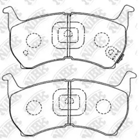 Комплект тормозных колодок NiBK PN5155
