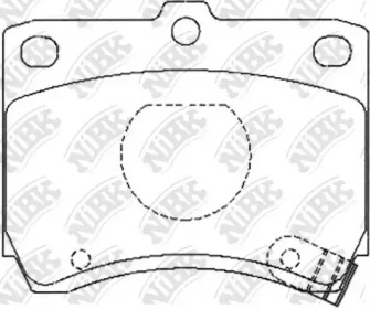 Комплект тормозных колодок NiBK PN5165