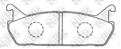 Комплект тормозных колодок NiBK PN5198