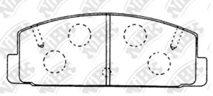 Комплект тормозных колодок NiBK PN5203