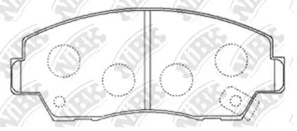 Комплект тормозных колодок NiBK PN5297