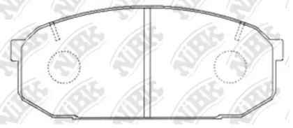 Комплект тормозных колодок NiBK PN5300