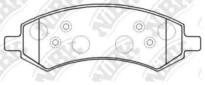 Комплект тормозных колодок NiBK PN53004