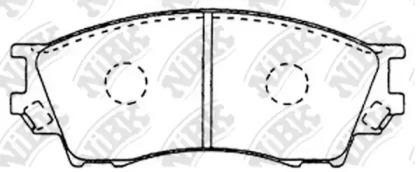 Комплект тормозных колодок NiBK PN5334