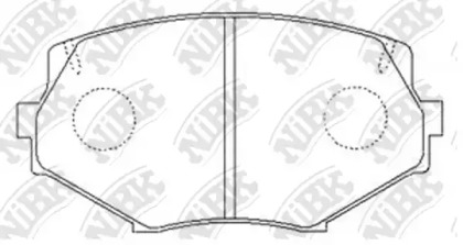 Комплект тормозных колодок NiBK PN5364