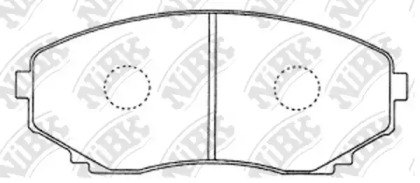 Комплект тормозных колодок NiBK PN5376
