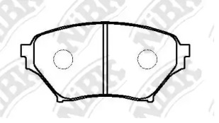 Комплект тормозных колодок NiBK PN5486